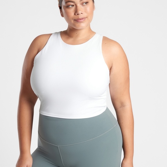 Athleta Conscious Crop Sports Yoga Bra Printed Watercolor 3X D DD+ NWT - Picture 13 of 13